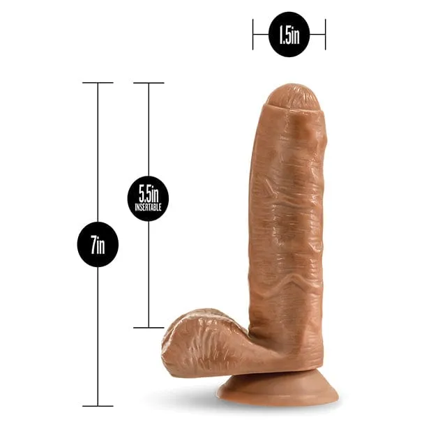 Blush Novelties Loverboy Derek the Bartender Realistic Dildo with Balls 7 Mocha Blush Novelties Female Sex Toys