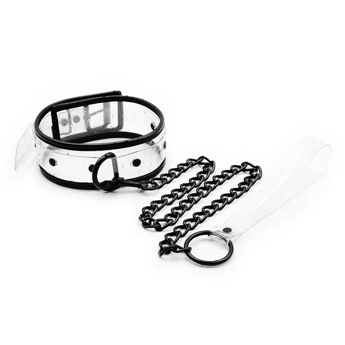 Plesur PVC ContrastPiping DRing Collar Leash ClearBlack Bag Packaging SG Entertainment Inc Anal Plesur PVC ContrastPiping DRing Collar Leash ClearBlack Bag Packaging SG Entertainment Inc Anal
