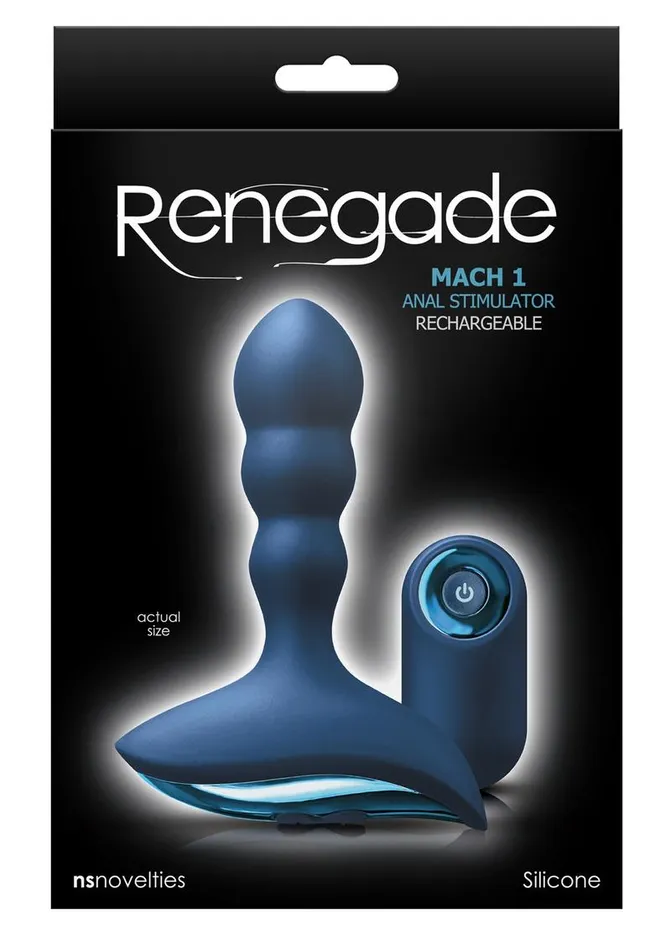 Renegade Mach 1 Rechargeable Silicone Vibrating Anal Stimulator with Remote Control Renegade Male Sex Toys Renegade Mach 1 Rechargeable Silicone Vibrating Anal Stimulator with Remote Control Renegade Male Sex Toys