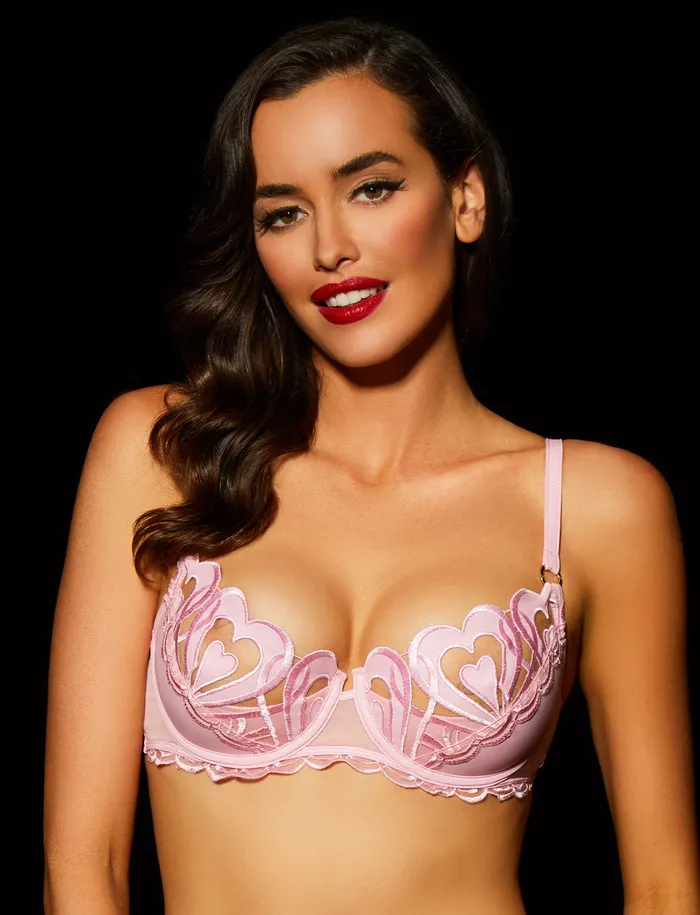 Vibrators Honey Birdette Pink Heart Bra