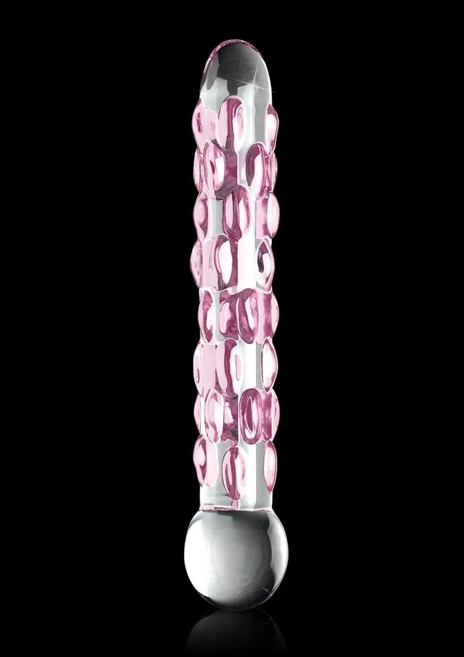 Dildos Icicles Icicles No 7 Glass Dildo 7in ClearPurple