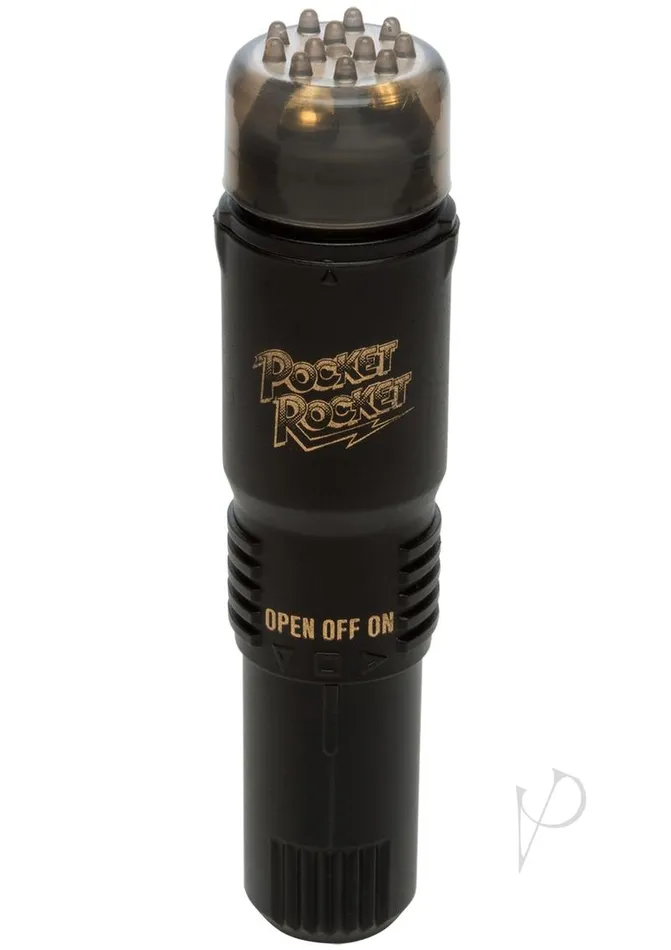 Doc Johnson Vibrators Pocket Rocket Limited Edition Mini Massager Velvet Touch Black Doc Johnson Vibrators Pocket Rocket Limited Edition Mini Massager Velvet Touch Black