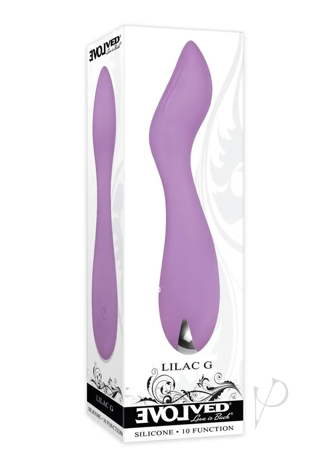 Evolved Vibrators Lilac G Rechargeable Silicone Vibrator Purple