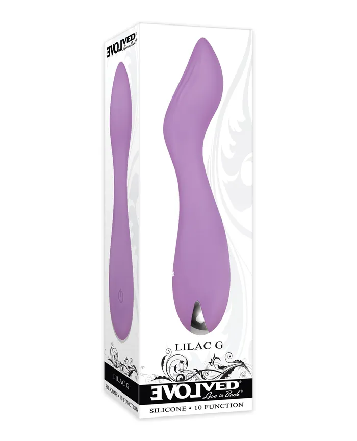 Evolved Vibrators Lilac G Rechargeable Silicone Vibrator Purple