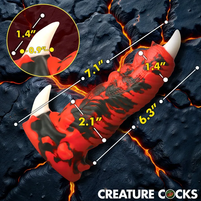 Female Sex Toys Creature Cocks Red Talon Vibrating Silicone Dildo
