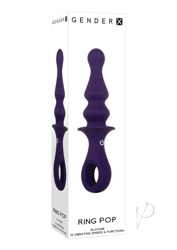 Gender X Anal Gender X Ring Pop Rechargeable Silicone Vibrating Anal Plug Purple Gender X Anal Gender X Ring Pop Rechargeable Silicone Vibrating Anal Plug Purple