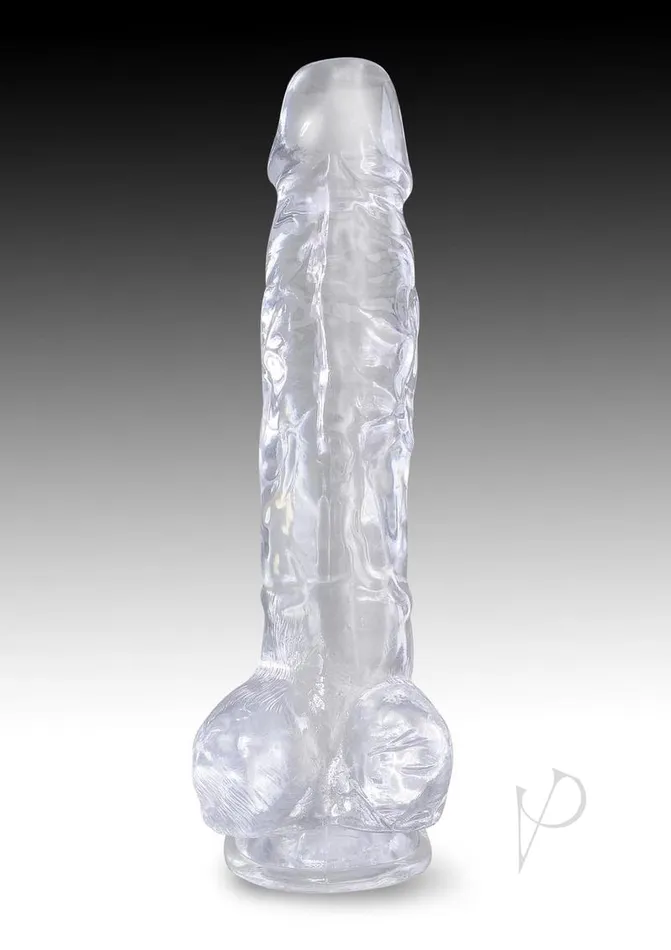 King Cock Dildos King Cock Clear Dildo with Balls 8in Clear