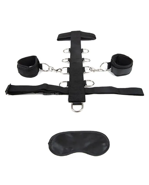 Lux Fetish Anal Lux Fetish Adjustable Neck and Wristraint 3 piece set Black Lux Fetish Anal Lux Fetish Adjustable Neck and Wristraint 3 piece set Black