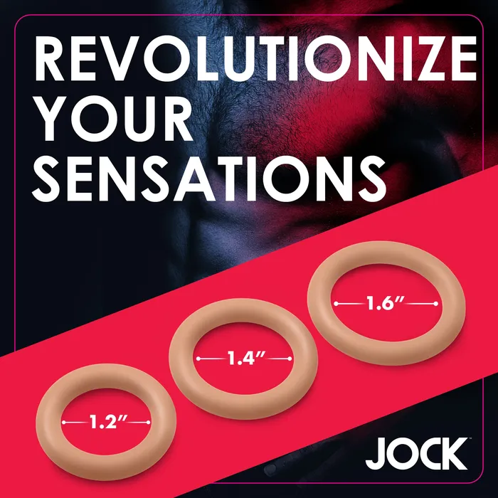 Male Sex Toys Curve Toys Discreet Silicone Cock Ring Set