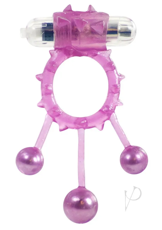 Me You Us Couples ME YOU US Ball Banger Vibrating Cock Ring Purple