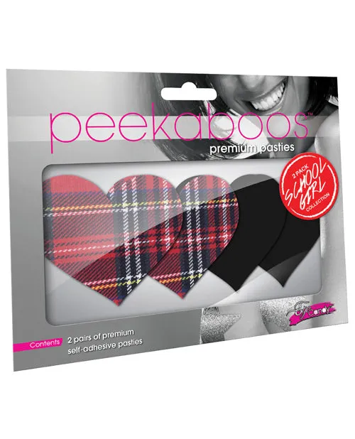Peekaboo Vibrators Peekaboo Schoolgirl Hearts Pasties Red Peekaboo Vibrators Peekaboo Schoolgirl Hearts Pasties Red