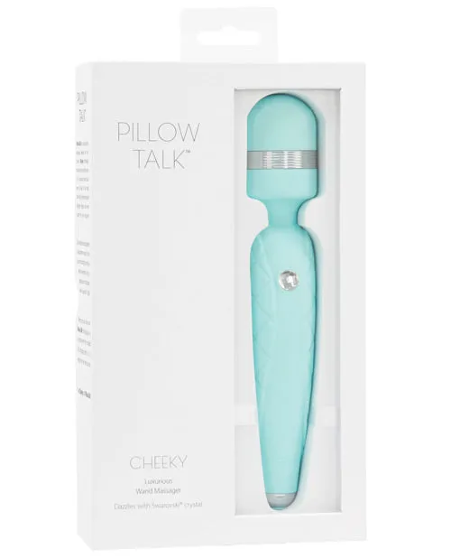 Pillowtalk Vibrators Pillow Talk Cheeky Silicone Rechargeable Wand Massager Teal