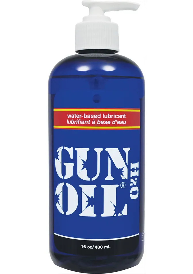 Sexual Health Wellbeing Gun Oil Gun Oil H2O Water Based Lubricant 16oz