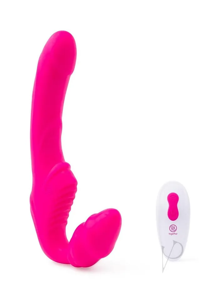 Together Toys Together Silicone Rechargeable Strapless StrapOn with Remote Control Pink Together Toys Female Sex Toys Together Toys Together Silicone Rechargeable Strapless StrapOn with Remote Control Pink Together Toys Female Sex Toys