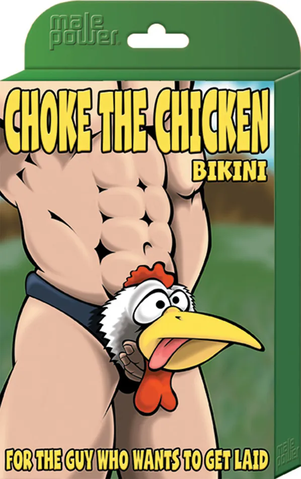 Anal Male Power Choke the Chicken Bikini One Size Black