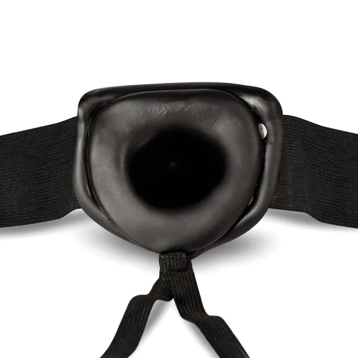 Blush Novelties Dr Skin Hollow Strap On 7 Inch Black Female Sex Toys