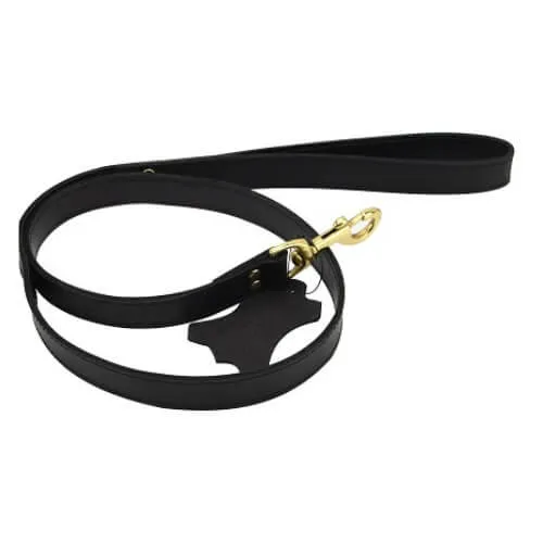 Bound Noir Leather Leash Bound Restraints