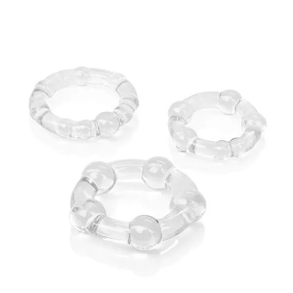 CalExotics Anal Silicone Island Rings Clear