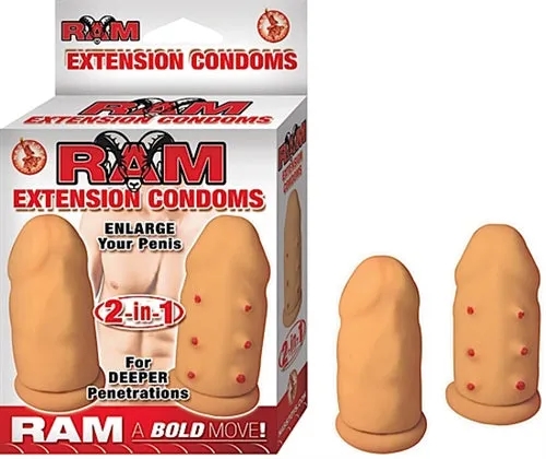 Dildos Nasstoys Ram Extension Condoms Flesh