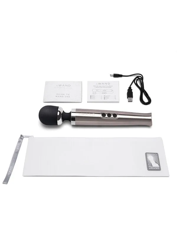 Female Sex Toys Le Wand Diecast Rechargeable Massager Silver Le Wand Female Sex Toys Le Wand Diecast Rechargeable Massager Silver Le Wand