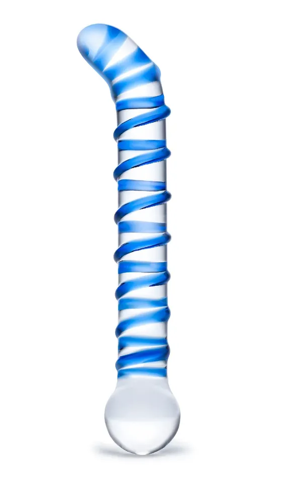 Glas Dildos Mr Swirly 65 Inch GSpot Glass Dildo
