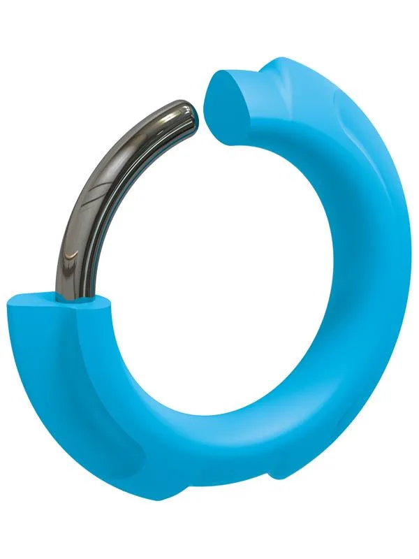 Male Sex Toys OptiMALE FlexiSteel Silicone Metal Core Cock Ring 43mm Blue Doc Johnson Male Sex Toys OptiMALE FlexiSteel Silicone Metal Core Cock Ring 43mm Blue Doc Johnson