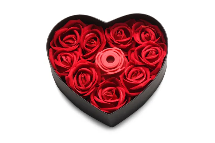 XR Brands inmi Vibrators The Rose Lovers Gift Box Bloomgasm Red