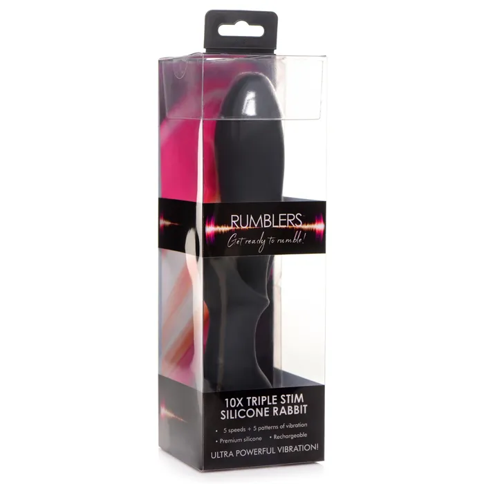 10X Triple Stim Silicone Vibrator XR Brands Vibrators
