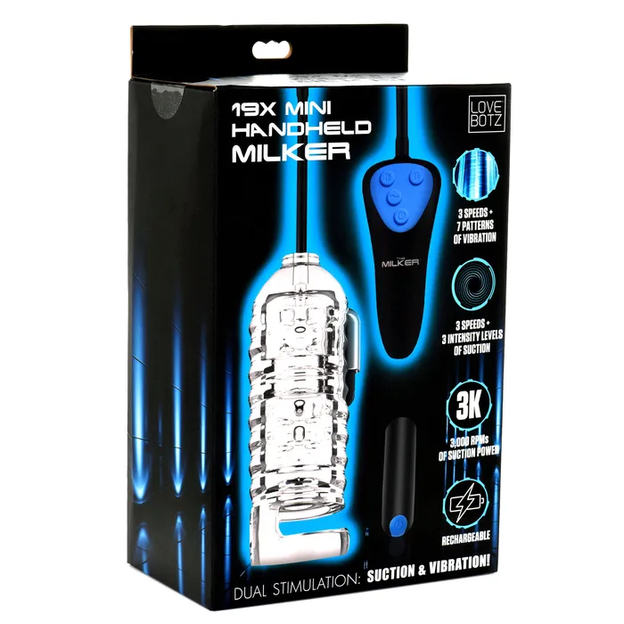 19X Mini Handheld Milker XR Brands Female Sex Toys