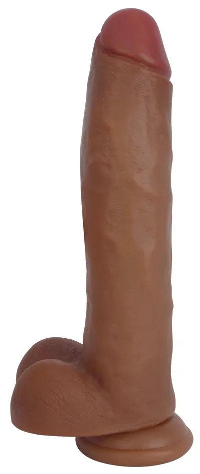 Curve Toys Dildos Jock Suction Cup Dildo with Balls 11 Inch