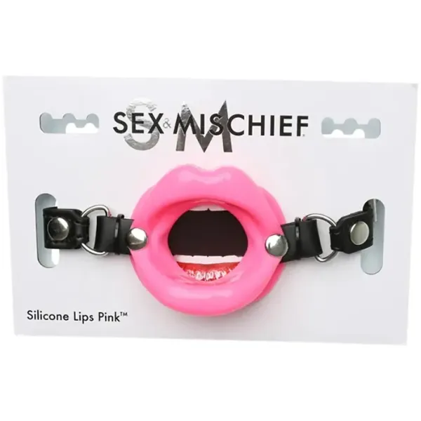 Vibrators OSAS Sex Mischief Silicone Lips Mouth Gag Pink Vibrators OSAS Sex Mischief Silicone Lips Mouth Gag Pink