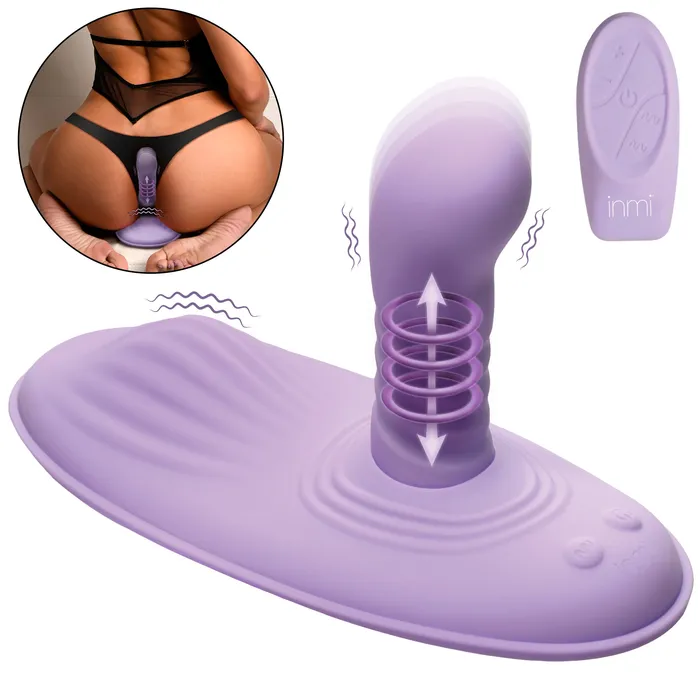 Vibrators XR Brands Thrust n Grind Thrusting and Vibrating Silicone Sex Grinder