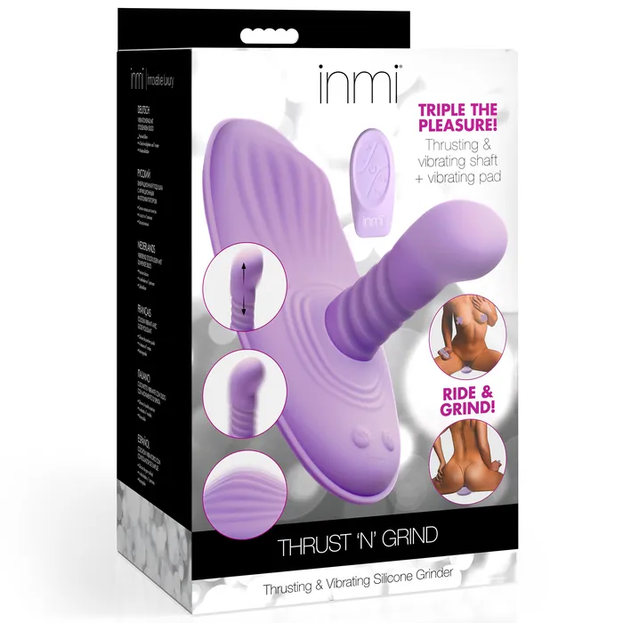 Vibrators XR Brands Thrust n Grind Thrusting and Vibrating Silicone Sex Grinder