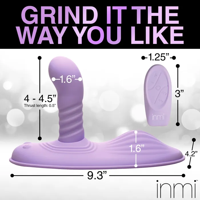 Vibrators XR Brands Thrust n Grind Thrusting and Vibrating Silicone Sex Grinder