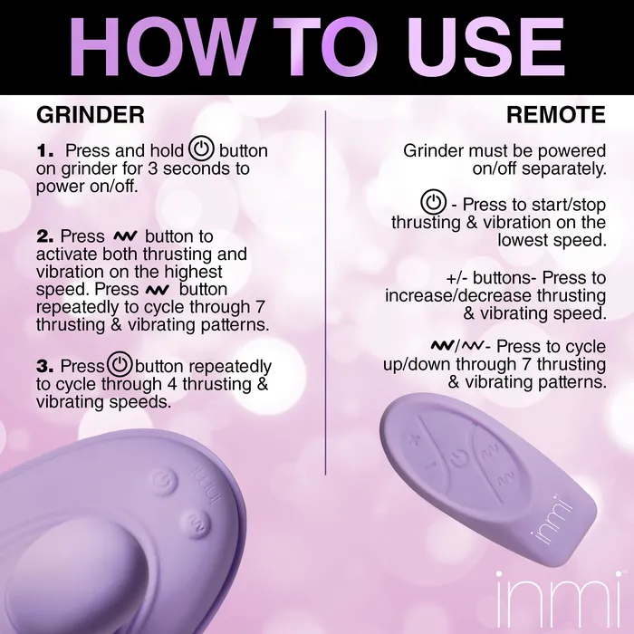 Vibrators XR Brands Thrust n Grind Thrusting and Vibrating Silicone Sex Grinder