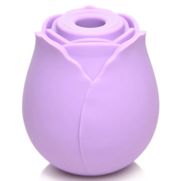 XR Brands Bloomgasm Wild Rose 10X Suction Clit Stimulator Purple Vibrators