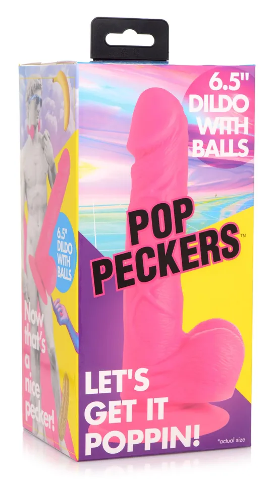 XR Brands Dildos 65 Inch Dildo with Balls Pink