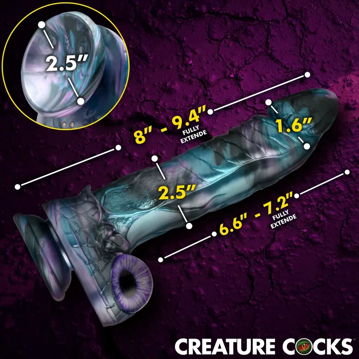 XR Brands Female Sex Toys AstroThrust Thrusting and Vibrating Silicone Dildo