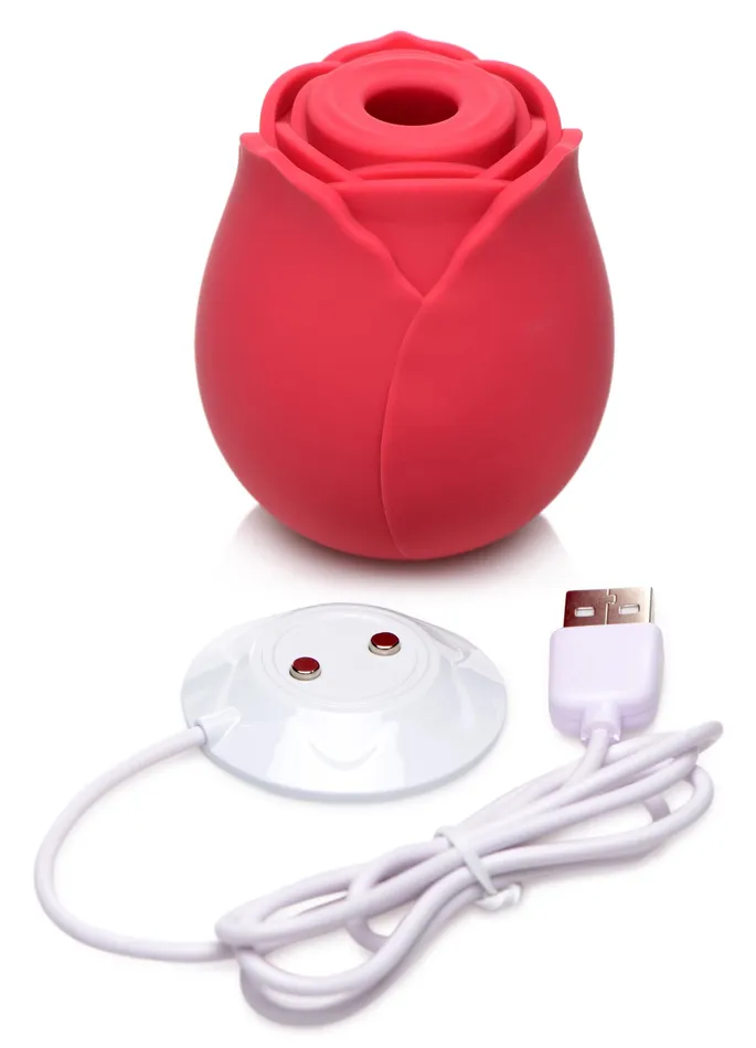 XR Brands Female Sex Toys Bloomgasm Wild Rose 10X Silicone Clit Stimulator