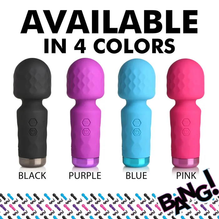 XR Brands Vibrators 10X Mini Silicone Wand Pink