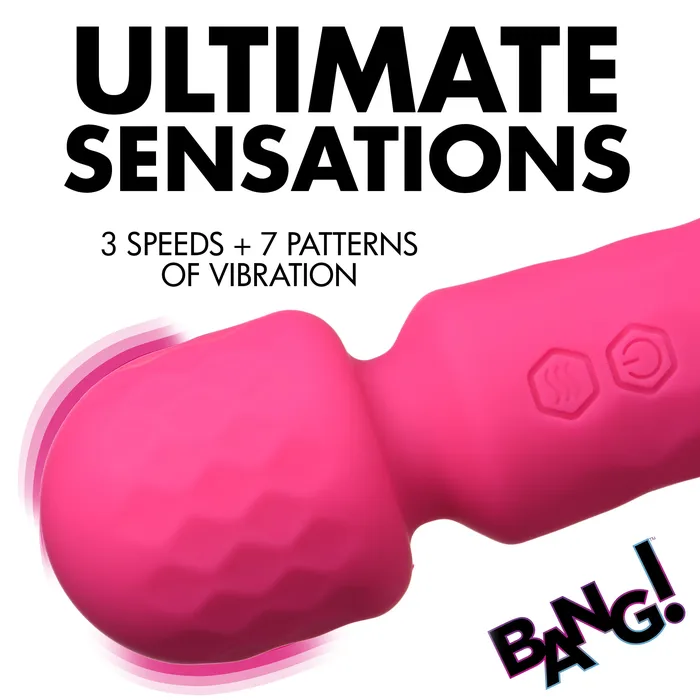 XR Brands Vibrators 10X Mini Silicone Wand Pink